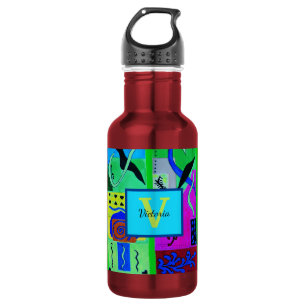 Groene Mode Abstracte inspiratie van matisse Waterfles