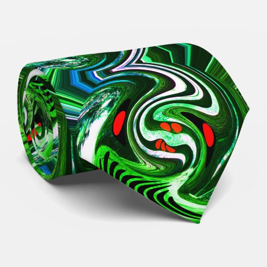 Groene mode voor mannen stropdas (Opgerold)