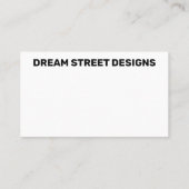 GROENE MODERN TWEE-TONE VISITEKAARTJE (Achterkant)