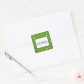 Groene moderne Berry Holiday Stickers (Envelop)