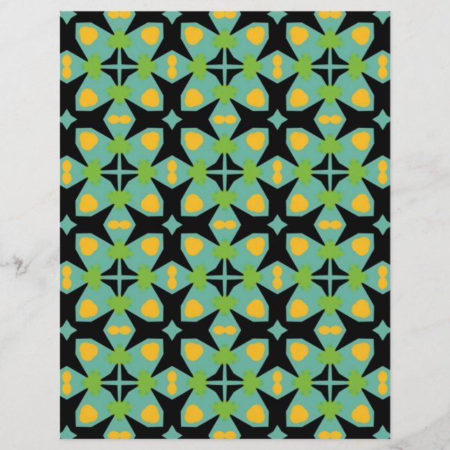 Groene moderne bloem SCV 14 (Voorkant)