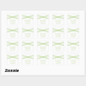 Groene Moderne Deco sparen de Stickers van de Datu (Vel)