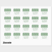 Groene Moderne Deco sparen de Stickers van de Datu (Vel)