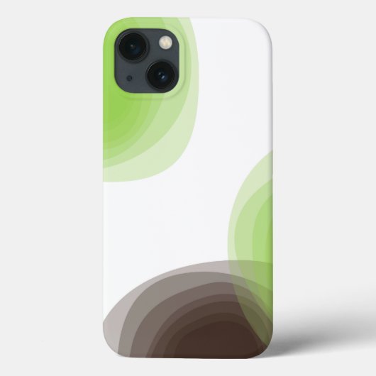 Groene, moderne, eenvoudige, abstracte bloem Case-Mate iPhone case (Achterkant)