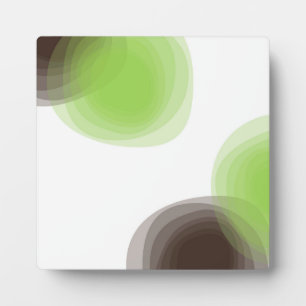 Groene, moderne, eenvoudige, abstracte bloem fotoplaat