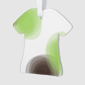 Groene, moderne, eenvoudige, abstracte bloem ornament (voorkant)