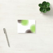 Groene, moderne, eenvoudige, abstracte bloem post-it® notes (Kantoor)