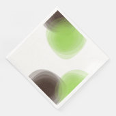 Groene, moderne, eenvoudige, abstracte bloem servet (Hoek)