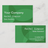 Groene moderne en professionele visitekaartje (Voorkant / Achterkant)