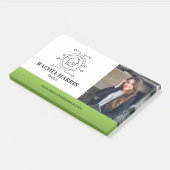 Groene Moderne Foto van Vastgoedmakelaar Post-it® Notes (Schuin)