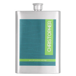 Groene moderne gepersonaliseerde naam flacon