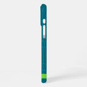 Groene moderne gepersonaliseerde naam iPhone hoesje (Linkerkant)