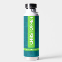 Groene moderne gepersonaliseerde naam