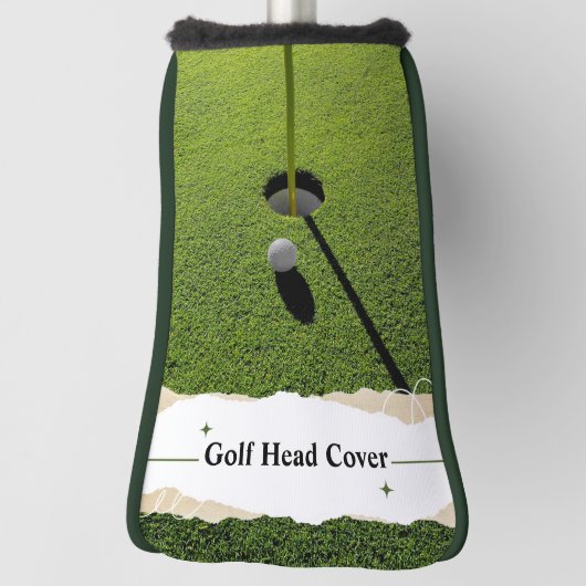 Groene Moderne Golf Tips Custom Beste Putter Golfheadcover (Draai 90)