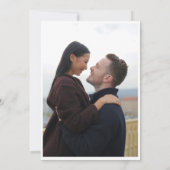 Groene moderne grote datum met foto's sparen de Da Save The Date (Achterkant)
