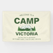 Groene Moderne Kampeer Afscheidsceremonie voor de  Spandoek (Horizontaal)