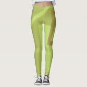 Groene moderne kunst Leggings (Voorkant)
