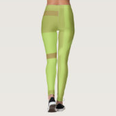 Groene moderne kunst Leggings (Achterkant)