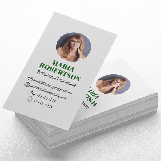 Groene moderne minimalistische QR-code sociale med Visitekaartje