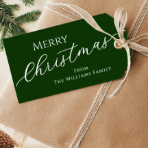 Groene moderne minimalistische vrolijke kerst