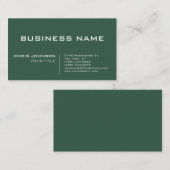 Groene moderne moderne moderne vennootschap visitekaartje (Voorkant / Achterkant)