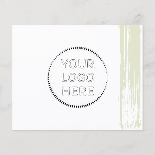 Groene moderne online winkel Kleine Onderneming Da Flyer (Achterkant)