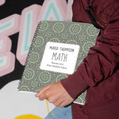 Groene Moderne School Gepersonaliseerd Notitieboek