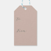 Groene moderne Valentijn harten kralen Cadeaulabel (Achterkant)