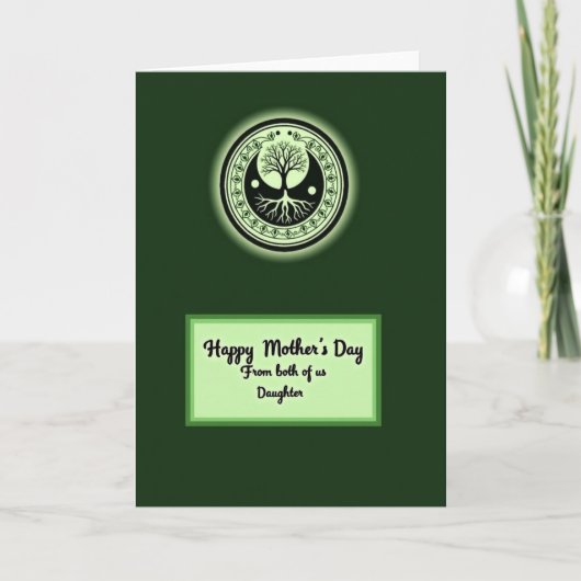 Groene Moederdag Boom Kaart (Voorkant)
