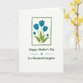 Groene Moederdag kaart (Gele Bloem)