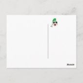 Groene mohawkhonkbal briefkaart (Achterkant)