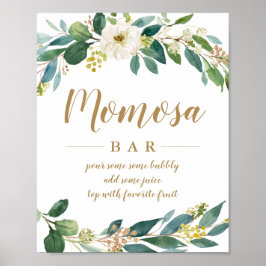 Groene Momosa Bar Bord Poster