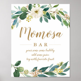 Groene Momosa Bar Bord Poster