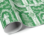 Groene monnik Kerstmis Cadeaupapier (Rol Hoek)