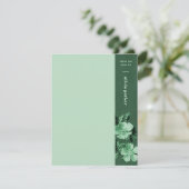 Groene monochromatische Bloemen Bloemen Bloemen St (Staand voorkant)