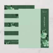 Groene monochromatische Bloemen Bloemen Bloemen St (Voorkant / Achterkant)