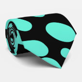 Groene monochromatische geometrische vormen stropdas (Opgerold)