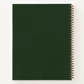 Groene Monogram Kunst Schetsboek Notitieboek Cadea (Achterkant)