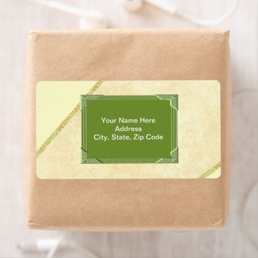 Groene monogram labels (Insitu)