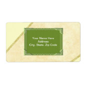 Groene monogram labels (Voorkant)