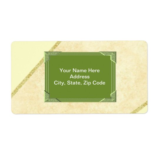 Groene monogram labels (Voorkant)