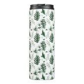 Groene monogram met 3 initialen voor pasgehuwden i thermosbeker (Achterkant)