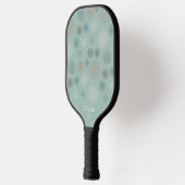 Groene monogram Naam Wit Mandala Pickleball Paddle (Links)
