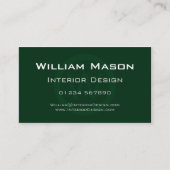 Groene monogram - Professioneel Visitekaartje (Voorkant)