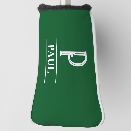 Groene Monogram Putter Headcover (Draai 90)