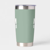 Groene Monogramnaam Geïsoleerde Drinkbeker (Links)