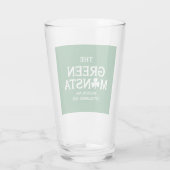 Groene Monsta Boston Green Monstah Honkbal Cadeau Glas (Achterkant)