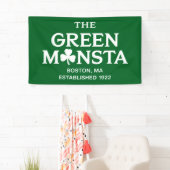 Groene Monsta Boston Green Monstah Honkbal Cadeau Spandoek (Insitu)