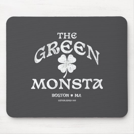 Groene Monsta Grappige Boston M New England Srts C Muismat (Voorkant)