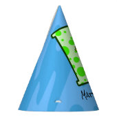 Groene Monster 1e verjaardag Feesthoedjes (Links)